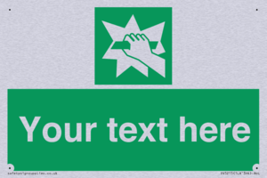 Custom Break Glass Sign